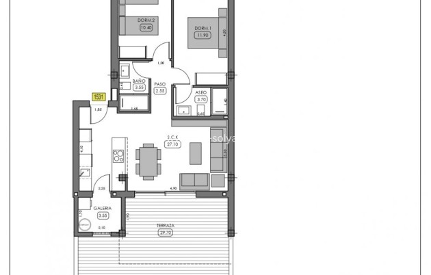 New Build - Bungalow - Algorfa - La Finca Golf Resort