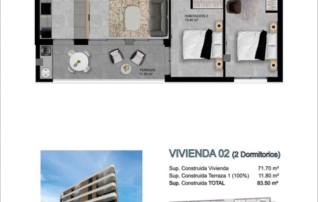 New Build - Apartment / flat - Santa Pola - pueblo