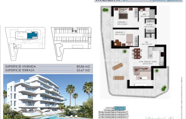 New Build - Apartment / flat - Pilar de la Horadada - Mil Palmeras