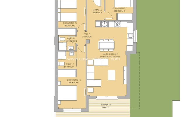 Nouvelle construction - Ground Floor Bungalow - Orihuela - Vistabella Golf