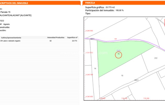 Wiederverkauf - Land - Alicante - Costa Blanca