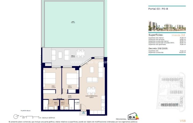 New Build - Ground floor apartment - Almerimar