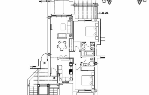 Revente - Appartement - Mar Menor Golf - Inland