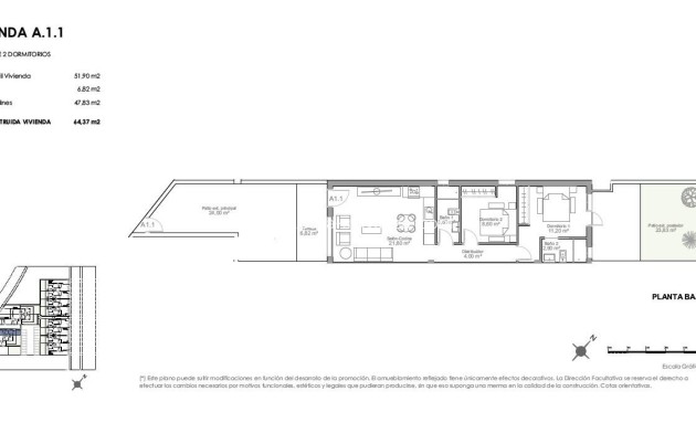 Nouvelle construction - Ground Floor Bungalow - Puerto de Mazarron - Playa Negra