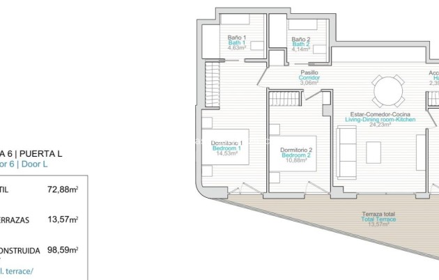 New Build - Apartment / flat - Villajoyosa - La Tellerola