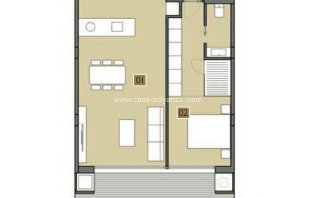 Revente - Appartement - Orihuela - Las Colinas Golf Resort