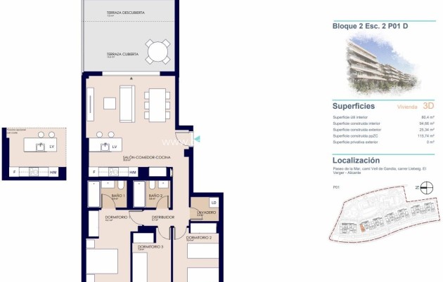 Neue Gebäude - Wohnung - Denia - Playa de La Almadraba