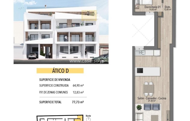 Nouvelle construction - Appartement - Torrevieja - Playa de El Cura