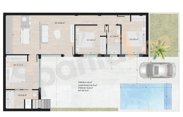 Resale - Villa - Torre Pacheco - Roldán