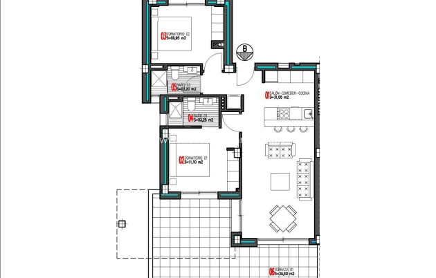 Nouvelle construction - Appartement - Torrevieja - Aguas nuevas
