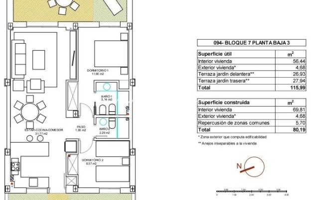 Nieuwbouw Woningen - Appartement / flat - Vera - El Playazo