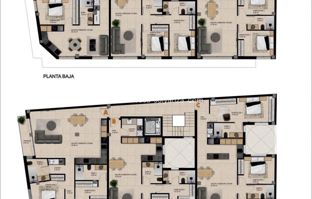New Build - Apartment / flat - Catral - pueblo
