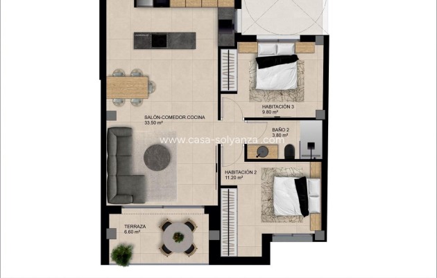 New Build - Apartment / flat - Catral - pueblo