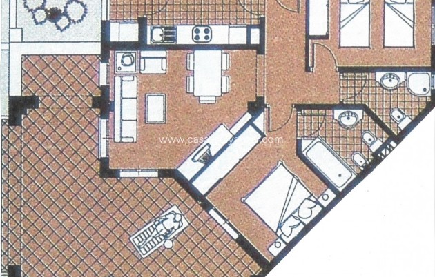 Herverkoop - Appartement / flat - Hacienda Riquelme Golf Resort - Inland