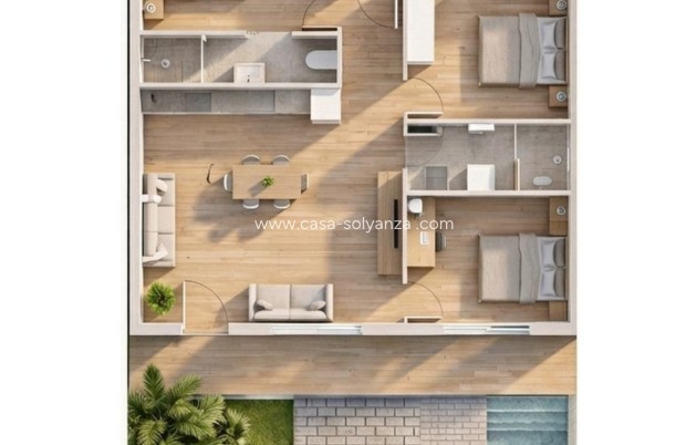 Nieuwbouw Woningen - Bungalow - Pilar de la Horadada - parques de Andromeda