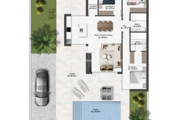 Obra nueva - Villa - Banos y Mendigo - Altaona Golf