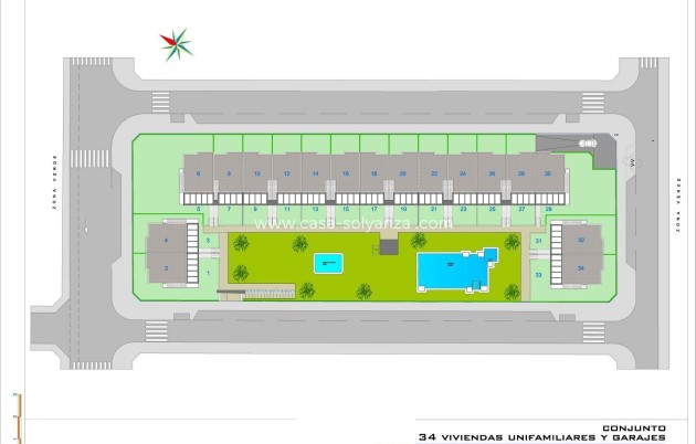 Nieuwbouw Woningen - Bungalow - Pilar de la Horadada - pueblo