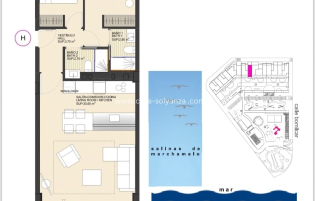 Reventa - Apartamento / piso - La Manga del Mar Menor - La Manga