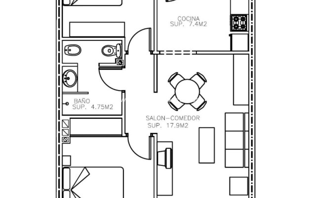 Obra nueva - Apartamento / piso - Aguilas - Collados