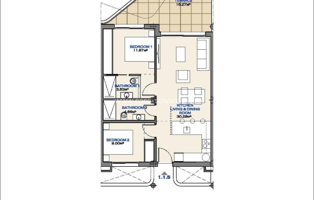 Obra nueva - Apartamento / piso - Los Alcázares - Serena Golf