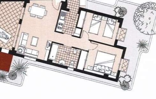 Resale - Apartment / flat - Hacienda Riquelme Golf Resort - Inland
