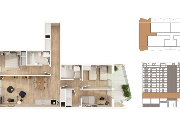 Nieuwbouw Woningen - Appartement / flat - Moncofa - Playa de Moncofa