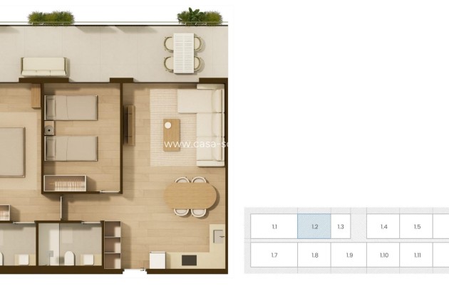 Nieuwbouw Woningen - Appartement / flat - Moncofa - Playa de Moncofa