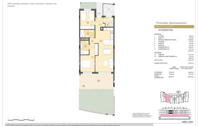 New Build - Apartment / flat - Finestrat - Campana Garden