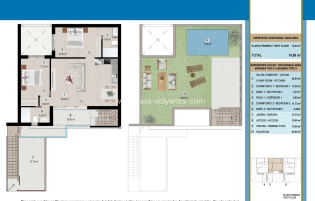 Nieuwbouw Woningen - Bungalow - San Pedro del Pinatar - Lo pagan