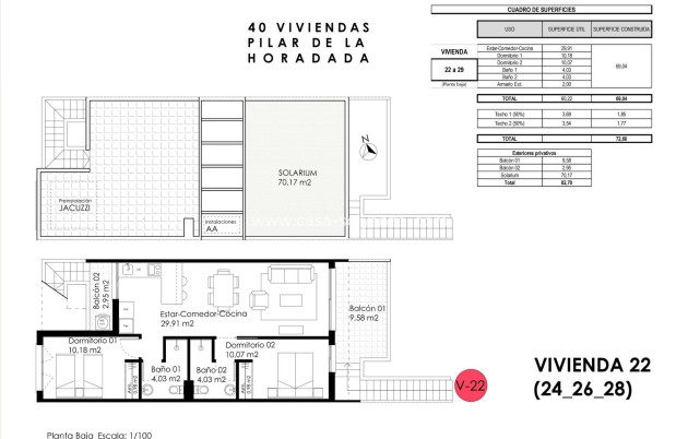 Nieuwbouw Woningen - Bungalow - Pilar de la Horadada - pueblo
