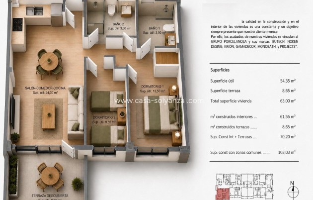 Nieuwbouw Woningen - Appartement / flat - Villajoyosa - Cala de Finestrat