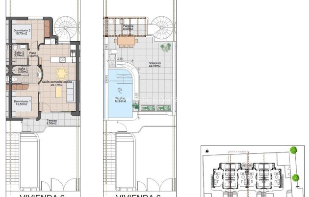 Nieuwbouw Woningen - Bungalow - Pilar de la Horadada - pueblo