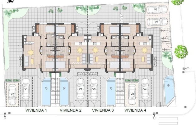 Nieuwbouw Woningen - Bungalow - Pilar de la Horadada - pueblo