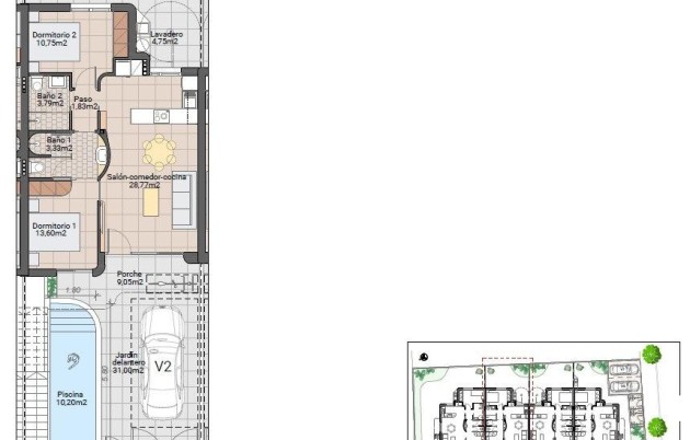 Nieuwbouw Woningen - Bungalow - Pilar de la Horadada - pueblo