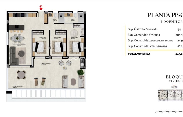 New Build - Apartment / flat - Finestrat - Balcón De Finestrat